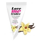 Съедобное согревающее массажное масло Love Me Tender Vanilla с ароматом ванили - 10 мл. - Love to Love - купить с доставкой в Мытищах