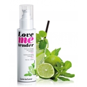 Съедобное согревающее массажное масло Love Me Tender Mojito с ароматом мохито - 100 мл. - Love to Love - купить с доставкой в Мытищах