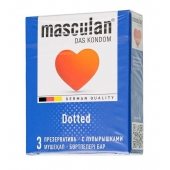 Презервативы с пупырышками Masculan Dotted - 3 шт. - Masculan - купить с доставкой в Мытищах