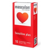 Презервативы Masculan Sensitive plus - 10 шт. - Masculan - купить с доставкой в Мытищах