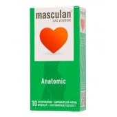 Презервативы анатомической формы Masculan Anatomic - 10 шт. - Masculan - купить с доставкой в Мытищах