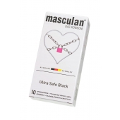 Ультрапрочные презервативы Masculan Ultra Safe Black - 10 шт. - Masculan - купить с доставкой в Мытищах