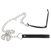 Зажим для половых губ с поводком Pussy Clamp With A Leash - Orion - купить с доставкой в Мытищах