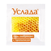 Гель-лубрикант «Услада с прополисом» - 3 гр. - Биоритм - купить с доставкой в Мытищах