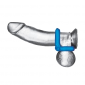Комплект из 2 эрекционных колец-восьмерок 2-Pack Duo Cock And Ball Stamina Enhancement Ring - BlueLine - в Мытищах купить с доставкой