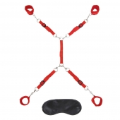 Красная фиксация на матрас Classic Bedspreader - Lux Fetish - купить с доставкой в Мытищах