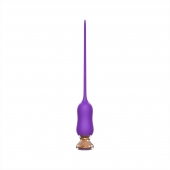 Фиолетовый тонкий стимулятор Nipple Vibrator - 23 см. - I-MOON - купить с доставкой в Мытищах