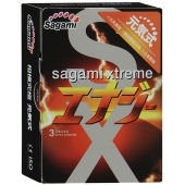 Презервативы Sagami Xtreme ENERGY с ароматом энергетика - 3 шт. - Sagami - купить с доставкой в Мытищах