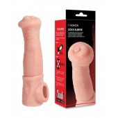 Телесная фантазийная насадка на член Cock Sleeve Size L - KOKOS - в Мытищах купить с доставкой
