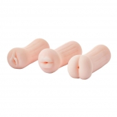 Набор из 3 мастурбаторов The Girl Next Door Tina - Dream Toys - в Мытищах купить с доставкой
