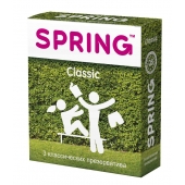Классические презервативы SPRING CLASSIC - 3 шт. - SPRING - купить с доставкой в Мытищах