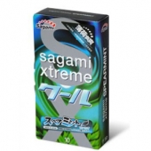 Презервативы Sagami Xtreme Mint с ароматом мяты - 10 шт. - Sagami - купить с доставкой в Мытищах