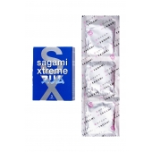 Розовые презервативы Sagami Xtreme FEEL FIT 3D - 3 шт. - Sagami - купить с доставкой в Мытищах