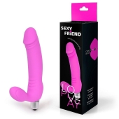 Розовый безремневой страпон Sexy Friend - 1137 - купить с доставкой в Мытищах