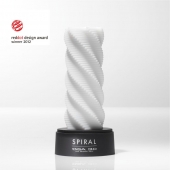 Белый 3D мастурбатор SPIRAL - Tenga - в Мытищах купить с доставкой