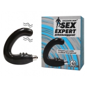 Чёрный массажёр простаты серии Sex Expert - Sex Expert - в Мытищах купить с доставкой