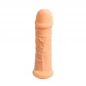 Телесный фаллоудлинитель Extra Size Bubbles - 15,5 см. - Lola Games - в Мытищах купить с доставкой