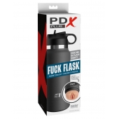 Серый мастурбатор в виде бутылки F*ck Flask - Pipedream - в Мытищах купить с доставкой