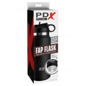 Черный мастурбатор в виде бутылки Fap Flask - Pipedream - в Мытищах купить с доставкой