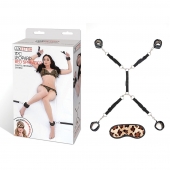 Леопардовая фиксация на матрас для рук и ног Classic Bedspreader - Lux Fetish - купить с доставкой в Мытищах