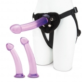 Тренировочный набор с тремя насадками Pegging Training Set - Lux Fetish - купить с доставкой в Мытищах