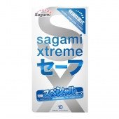 Презервативы Sagami Xtreme Ultrasafe с двойным количеством смазки - 10 шт. - Sagami - купить с доставкой в Мытищах