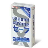Презервативы Sagami Xtreme Ultrasafe с двойным количеством смазки - 10 шт. - Sagami - купить с доставкой в Мытищах