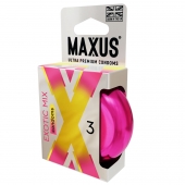 Ароматизированные презервативы Maxus Exotic Mix - 3 шт. - Maxus - купить с доставкой в Мытищах