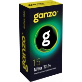 Прозрачные ультратонкие презервативы Ganzo Ultra thin - 15 шт. - Ganzo - купить с доставкой в Мытищах