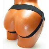 Трусики для страпона коричневого цвета - БДСМ Арсенал - купить с доставкой в Мытищах