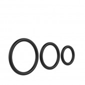 Набор из 3 чёрных колец различного диаметра - Baile - в Мытищах купить с доставкой