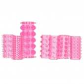 Набор из 7 розовых насадок на пенис ONE-A-DAY PENIS SLEEVES PINK - Seven Creations - в Мытищах купить с доставкой