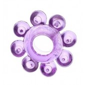 Мягкая фиолетовая гелевая насадка - Toyfa Basic - в Мытищах купить с доставкой