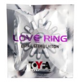 Прозрачное гелевое эрекционное кольцо с шипиками - Toyfa Basic - в Мытищах купить с доставкой