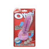 Фиолетовое эрекционное кольцо с вибрацией и пальчиком OYEAH PURPLE - Screaming O - в Мытищах купить с доставкой
