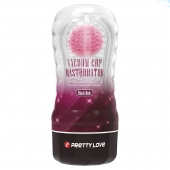 Прозрачный текстурированный мастурбатор Vacuum Cup Masturbator Black Hole - Baile - в Мытищах купить с доставкой