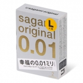 Презервативы Sagami Original 0.01 L-size увеличенного размера - 2 шт. - Sagami - купить с доставкой в Мытищах