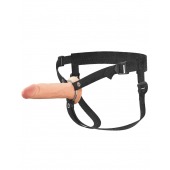 Полый страпон на ремнях 6’’ Hollow Silicone Strap-on - Pipedream - купить с доставкой в Мытищах