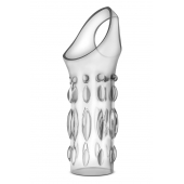 Прозрачная насадка на пенис Stretchy Studded Penis Sleeve Ring - Blush Novelties - в Мытищах купить с доставкой