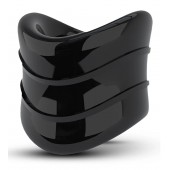 Черное эрекционное кольцо на мошонку Beef Ball Stretcher Snug X Long - Blush Novelties - в Мытищах купить с доставкой