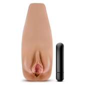 Маструбатор-вагина с вибрацией Soft   Wet Renata Realistic Tan Masturbator - Blush Novelties - в Мытищах купить с доставкой