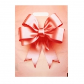 Пакет с принтом в виде банта с вырубной ручкой (30х40 см) - Сима-Ленд - купить с доставкой в Мытищах