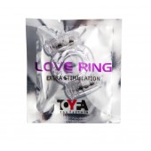 Прозрачное виброкольцо с двумя вибропульками - Toyfa Basic - в Мытищах купить с доставкой