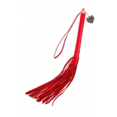 Красная кожаная плеть с петлёй - 50 см. - Pecado - купить с доставкой в Мытищах