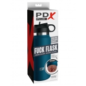 Смуглый мастурбатор-вагина в синей колбе F*ck Flask - Pipedream - в Мытищах купить с доставкой