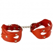 Красные наручники «Цезарь» - Sitabella - купить с доставкой в Мытищах