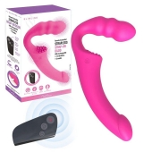 Розовый безремневой страпон Straples Strap-On Dildo - Erokay - купить с доставкой в Мытищах