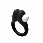 Черное эрекционное кольцо Zippy Vibrating Ring With Bullet - Adrien Lastic - в Мытищах купить с доставкой