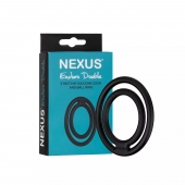 Черное двойное эрекционное кольцо Nexus Enduro Double - Nexus Range - в Мытищах купить с доставкой