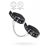 Черные оковы из одного ремешка с люверсами - Pecado - купить с доставкой в Мытищах